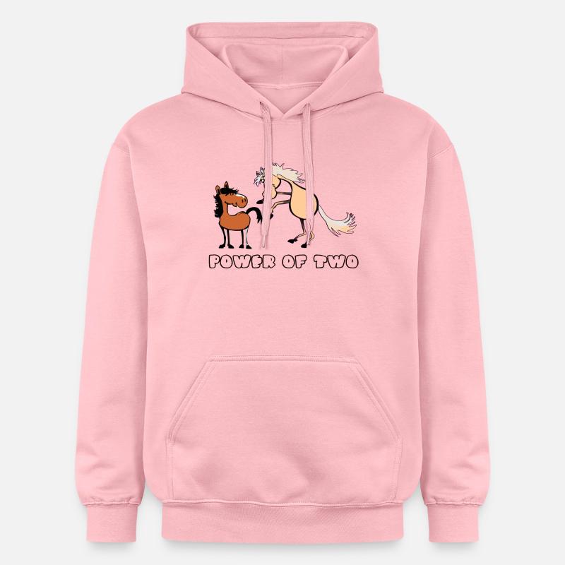 puissance de deux - Sweat à capuche Softstyle® Gildan Unisexe - rose clair