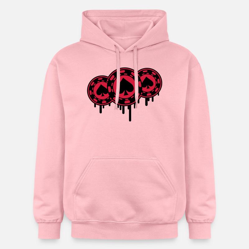 poker_chips_gr2 - Sweat à capuche Softstyle® Gildan Unisexe - rose clair