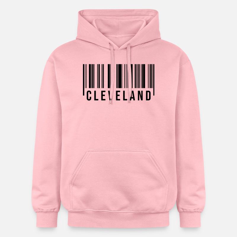 Code-barres de Cleveland - Sweat à capuche Softstyle® Gildan Unisexe - rose clair