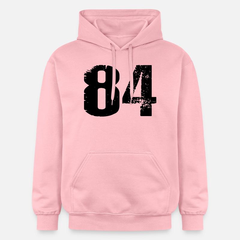 Maillot à numéros 84 - Sweat à capuche Softstyle® Gildan Unisexe - rose clair