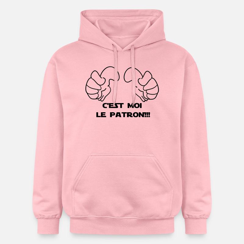 C'EST MOI LE PATRON - Sweat à capuche Softstyle® Gildan Unisexe - rose clair