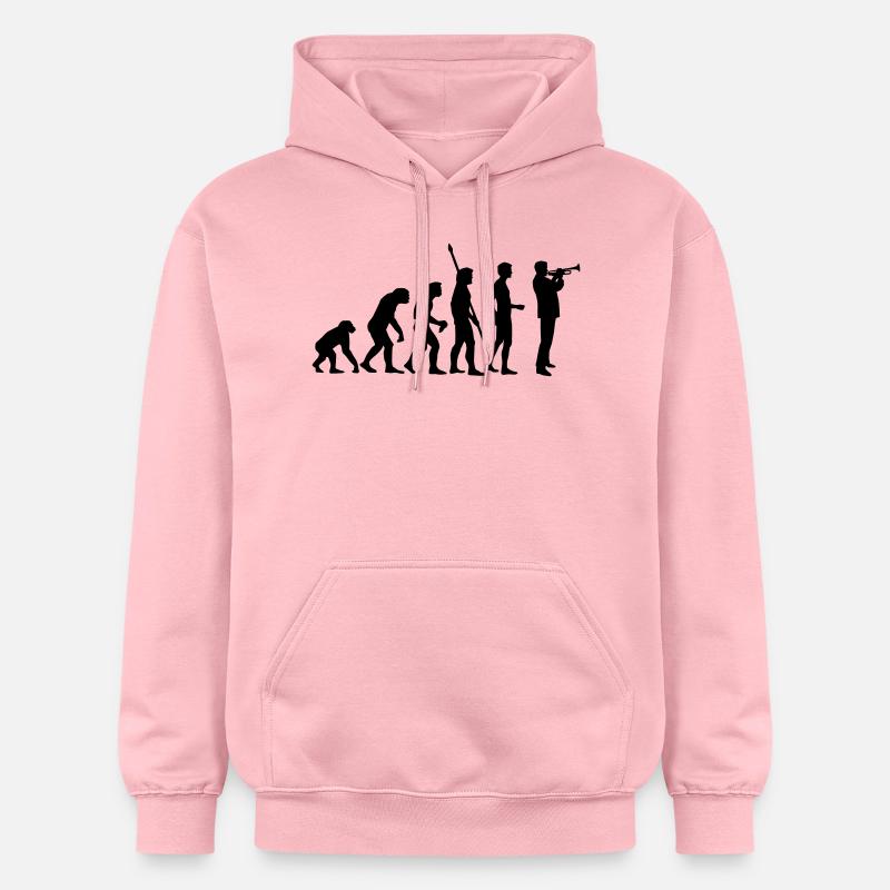evolution_trompeter - Sweat à capuche Softstyle® Gildan Unisexe - rose clair