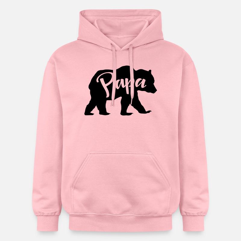 Papa Père Bear - Sweat à capuche Softstyle® Gildan Unisexe - rose clair