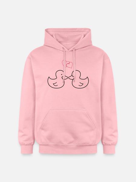 enten_verliebt - Gildan Unisex Softstyle® Midweight Hoodie - light pink