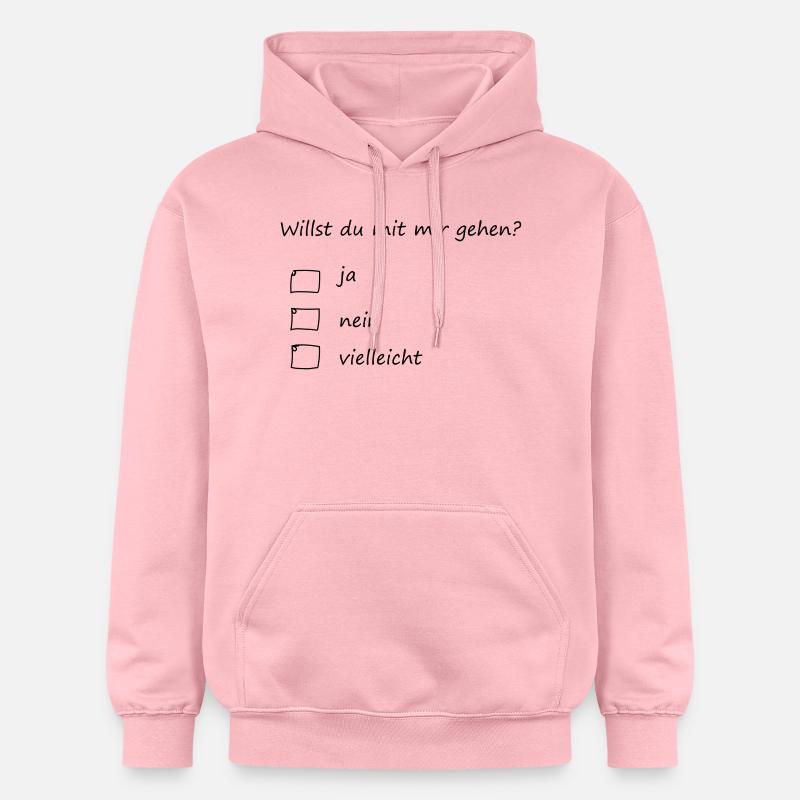 willststdumitmirgehen - Sweat à capuche Softstyle® Gildan Unisexe - rose clair