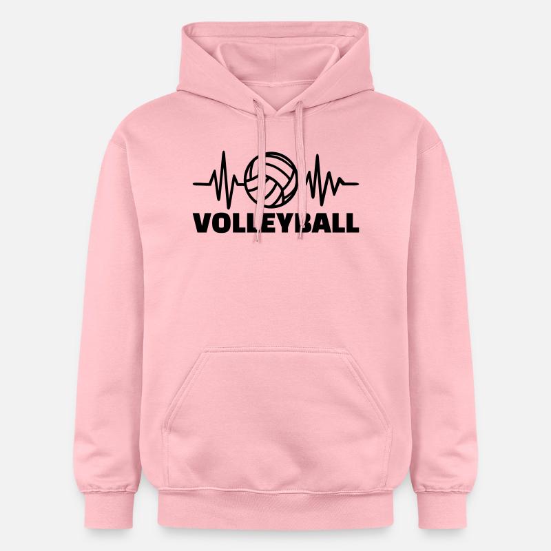 Volley-ball - Sweat à capuche Softstyle® Gildan Unisexe - rose clair