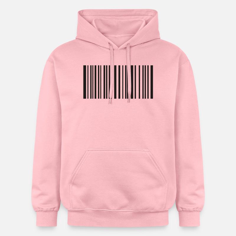 code-barre - Sweat à capuche Softstyle® Gildan Unisexe - rose clair