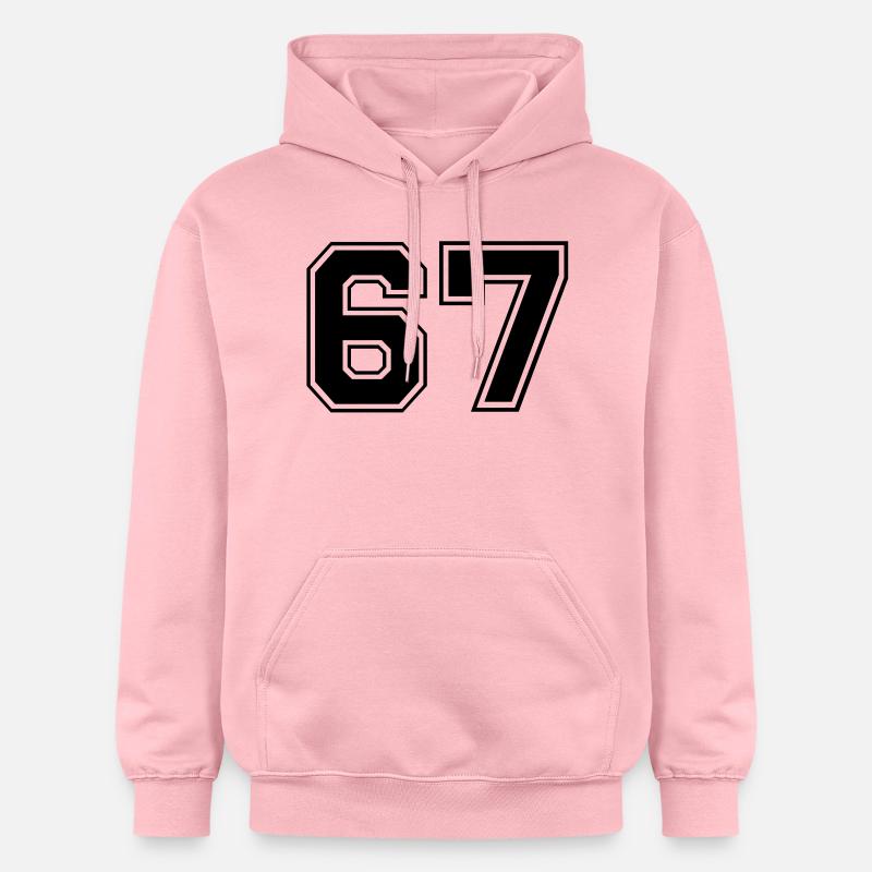 67 - Sweat à capuche Softstyle® Gildan Unisexe - rose clair