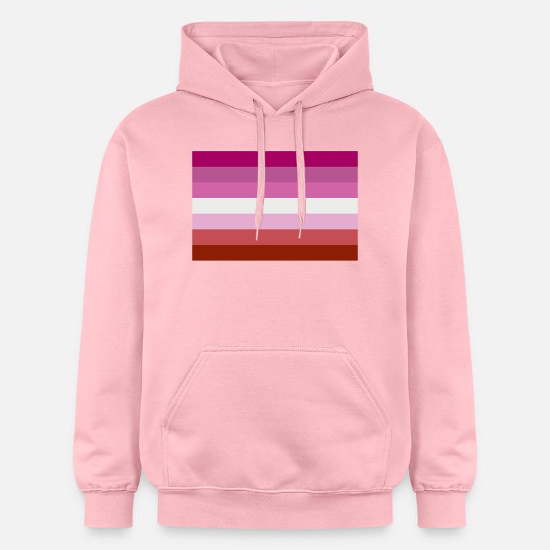 Drapeau de la fierté lesbienne - Sweat à capuche Softstyle® Gildan Unisexe - rose clair