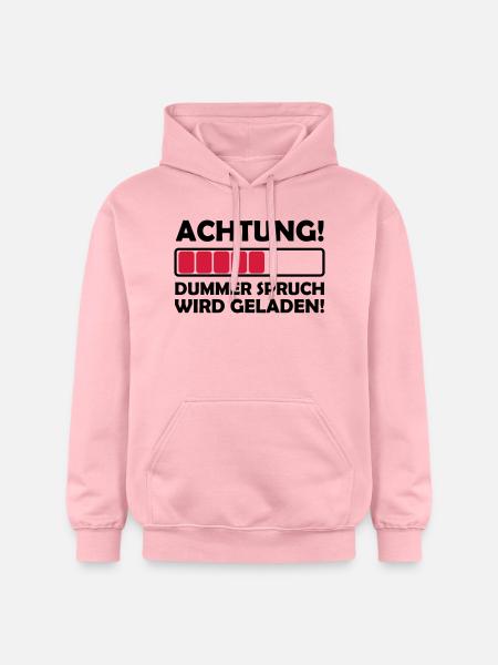 dummer_spruch_2 - Gildan Unisex Softstyle® Midweight Hoodie - Hellrosa