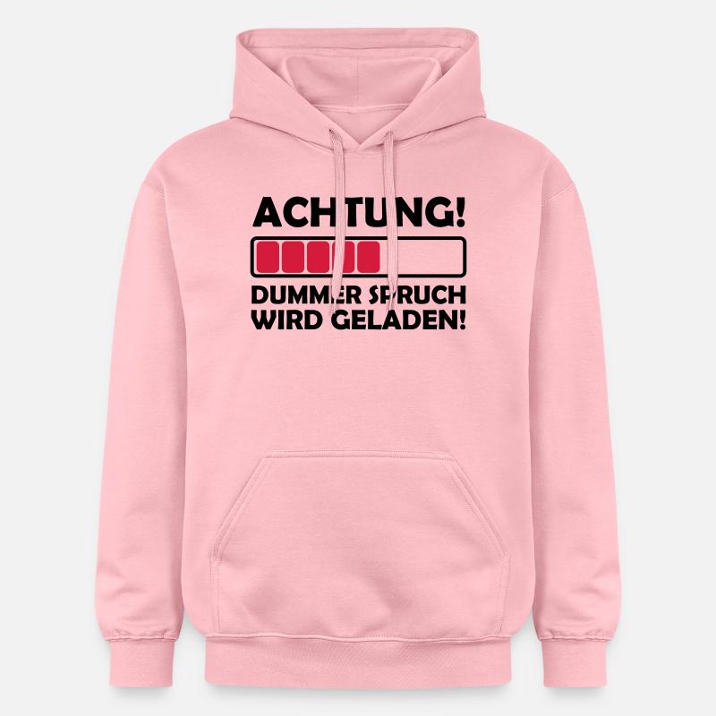 dummer_spruch_2 - Gildan Unisex Softstyle® Midweight Hoodie - Hellrosa