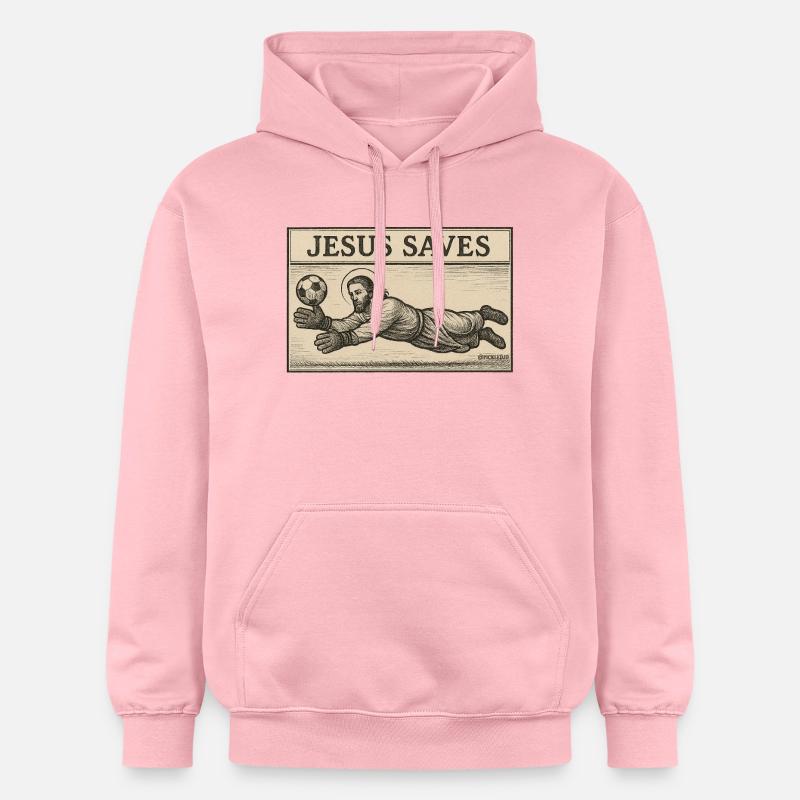 Jésus sauve – Divin LOLs - Sweat à capuche Softstyle® Gildan Unisexe - rose clair