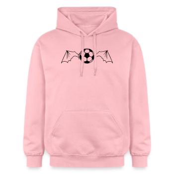 ball_bat_wings_1_color - Gildan Unisex Softstyle® Midweight Hoodie - light pink - Front - Liana (172cm) & Jaron (178cm)
