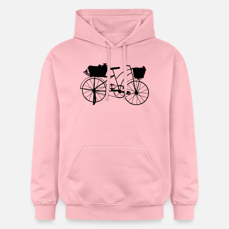vélo oldschool - Sweat à capuche Softstyle® Gildan Unisexe - rose clair