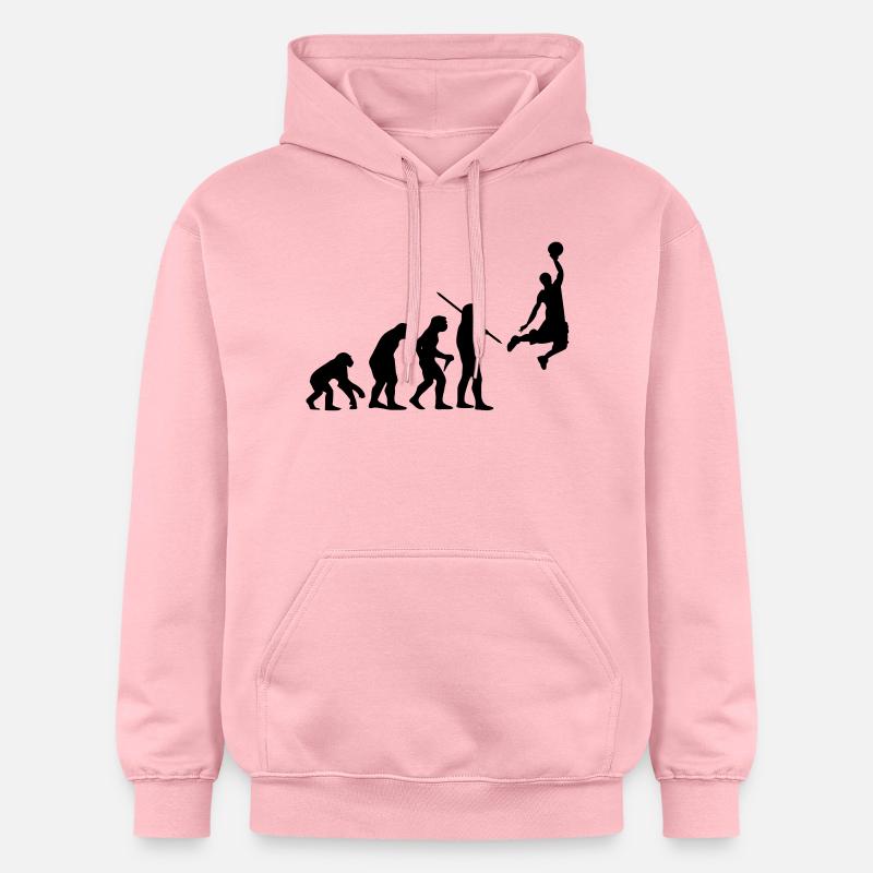Evolution de basket-ball - Sweat à capuche Softstyle® Gildan Unisexe - rose clair