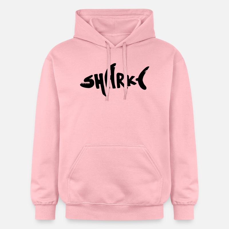 Shark - Sweat à capuche Softstyle® Gildan Unisexe - rose clair