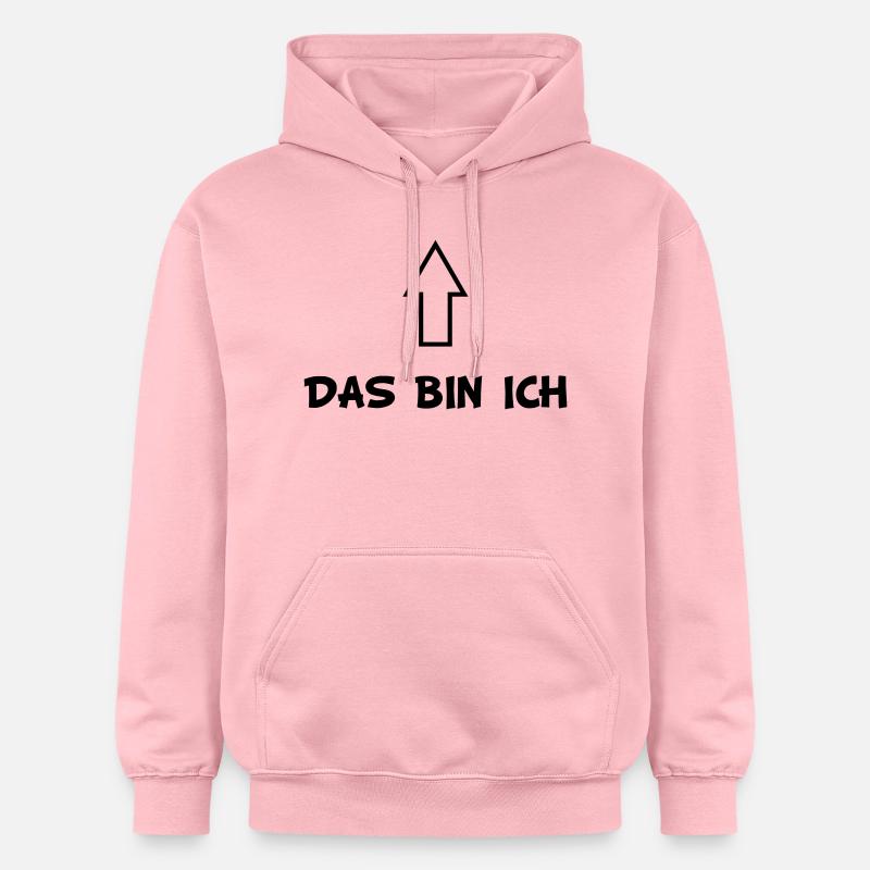 Das bin ich - Pfeil - Gildan Unisex Softstyle® Midweight Hoodie - Hellrosa