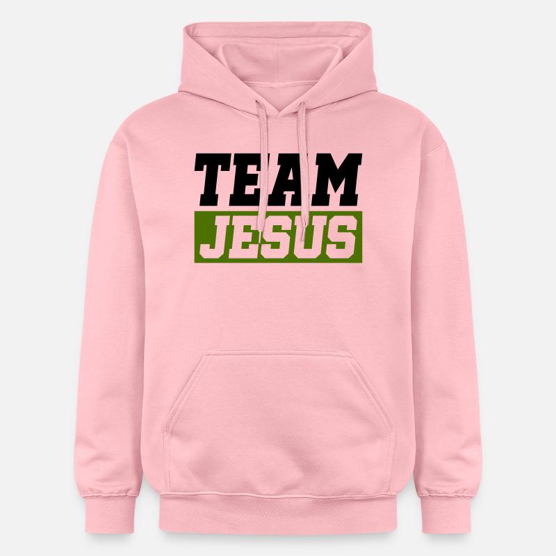 L’équipe de Jésus - Sweat à capuche Softstyle® Gildan Unisexe - rose clair