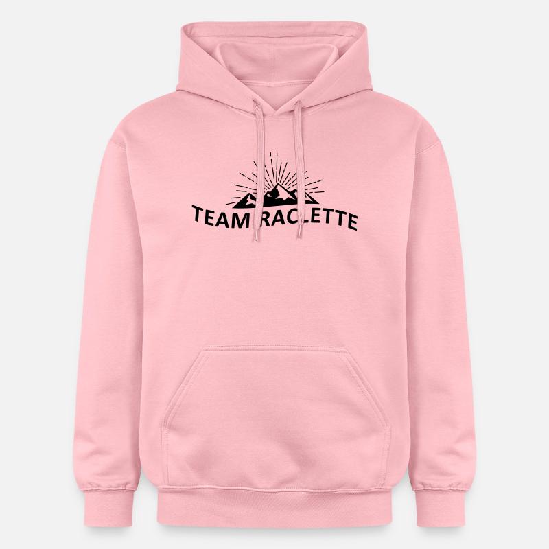 Team raclette - Sweat à capuche Softstyle® Gildan Unisexe - rose clair