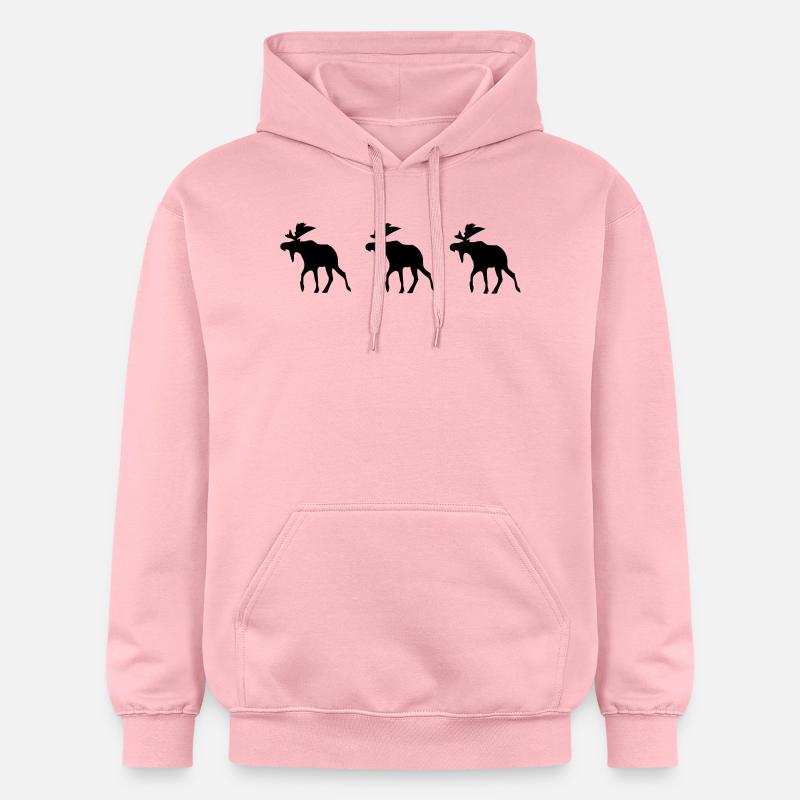 trois élans - Sweat à capuche Softstyle® Gildan Unisexe - rose clair