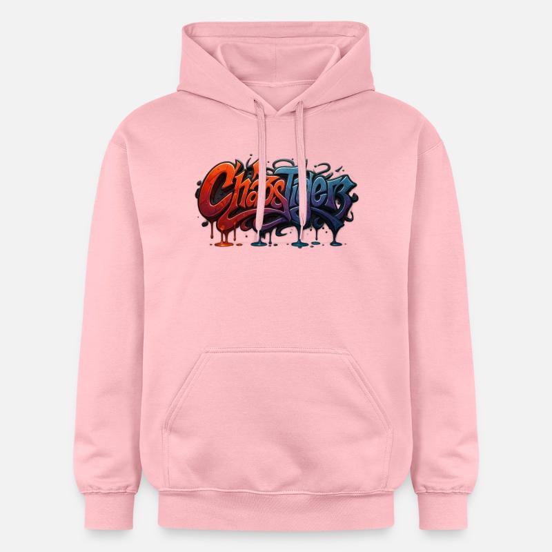 Chaos Tiger - Wildstyle Graffiti Design - Sweat à capuche Softstyle® Gildan Unisexe - rose clair