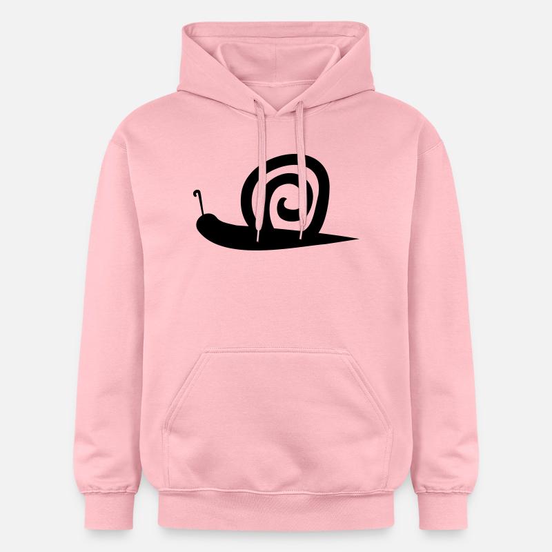 Escargot - Sweat à capuche Softstyle® Gildan Unisexe - rose clair