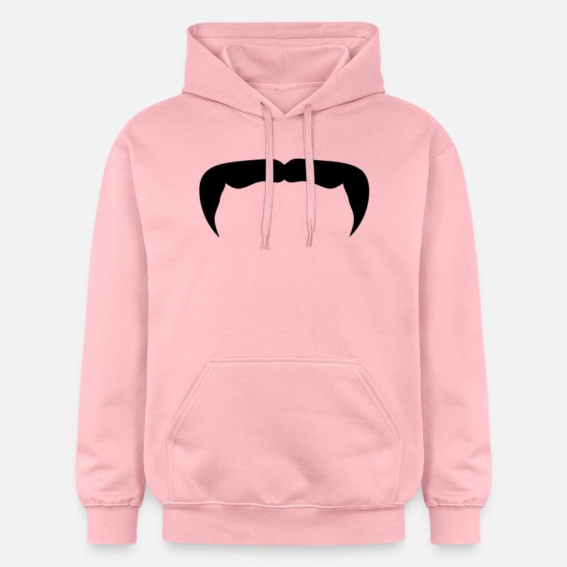 Hipster-Schnurrbart Schnurrbart Bart beard12 - Gildan Unisex Softstyle® Midweight Hoodie - Hellrosa