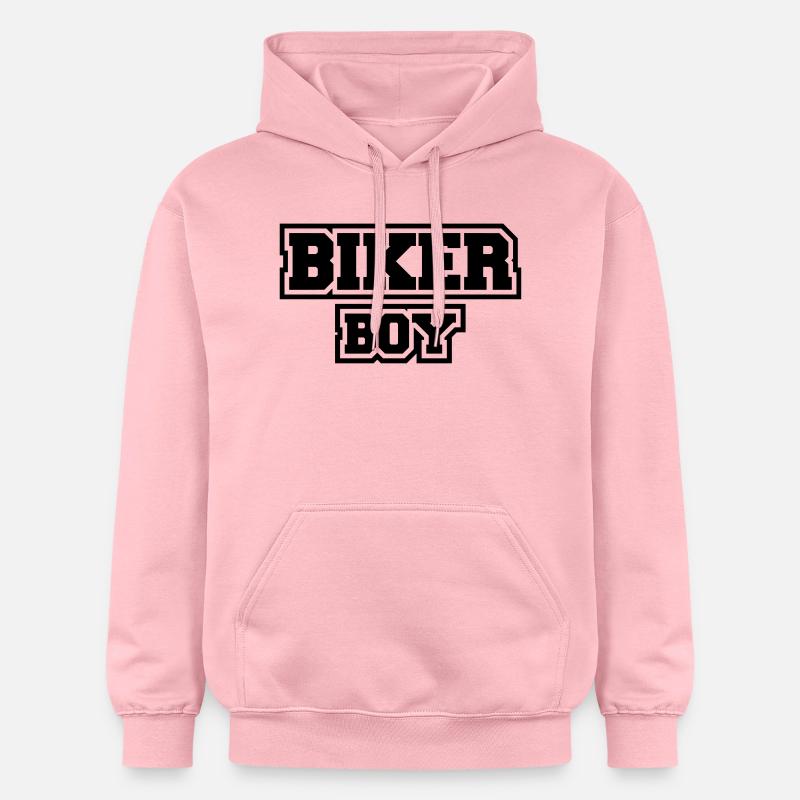 Biker Boy - Sweat à capuche Softstyle® Gildan Unisexe - rose clair