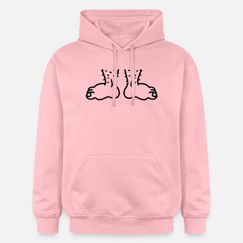 Pieds - Line - Sweat à capuche Softstyle® Gildan Unisexe - rose clair