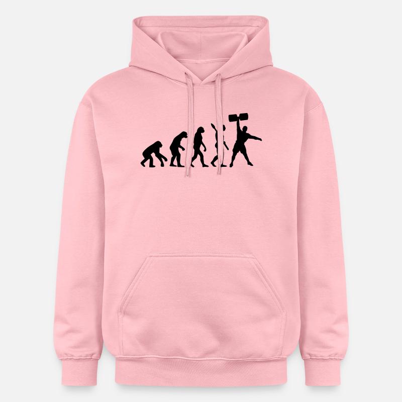 Evolution of Strongman - Sweat à capuche Softstyle® Gildan Unisexe - rose clair