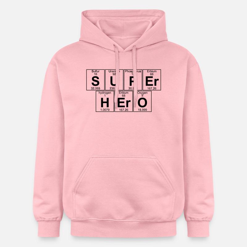 S-U-P-Er H-Er-O (super hero) - Full - Sweat à capuche Softstyle® Gildan Unisexe - rose clair