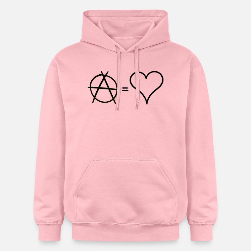 L'anarchie c'est l'amour - Sweat à capuche Softstyle® Gildan Unisexe - rose clair