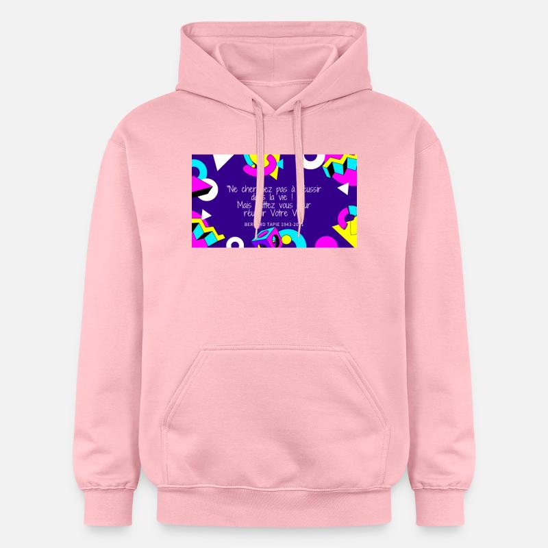 Bernard tapie 1 - Sweat à capuche Softstyle® Gildan Unisexe - rose clair