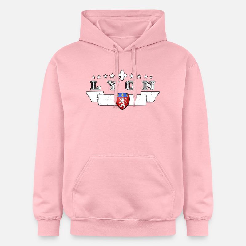 Lyon - Sweat à capuche Softstyle® Gildan Unisexe - rose clair