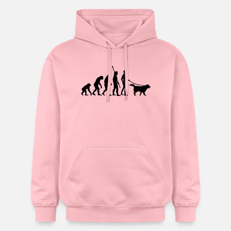 evolution_dog - Sweat à capuche Softstyle® Gildan Unisexe - rose clair
