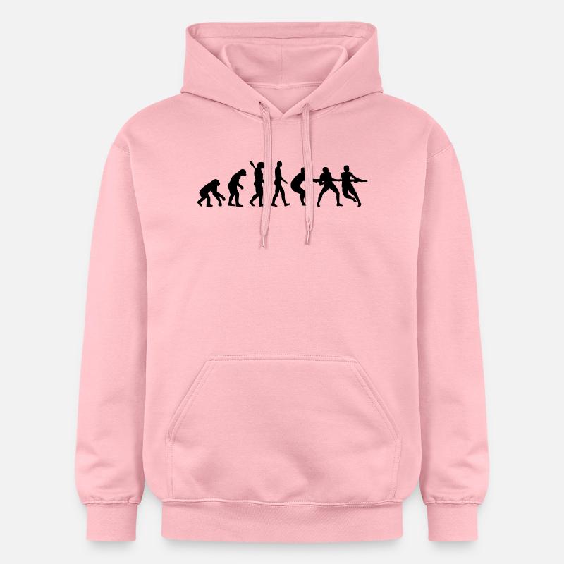 Evolution tug of war - Gildan Unisex Softstyle® Midweight Hoodie - light pink