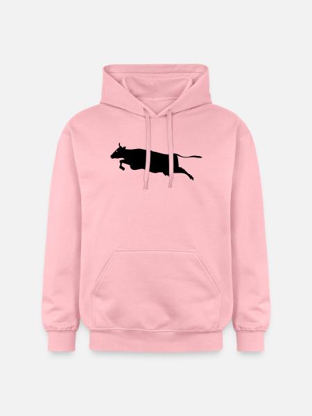 Huh FlyingKuh - Gildan Unisex Softstyle® Midweight Hoodie - Hellrosa