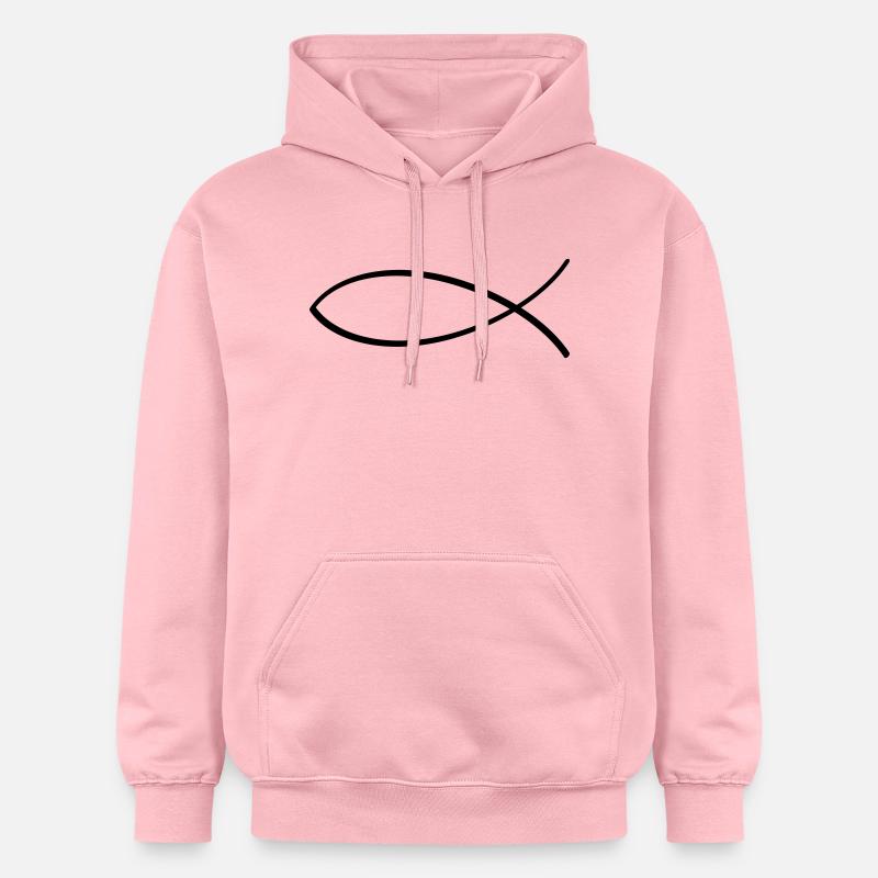 Ichtys - Sweat à capuche Softstyle® Gildan Unisexe - rose clair