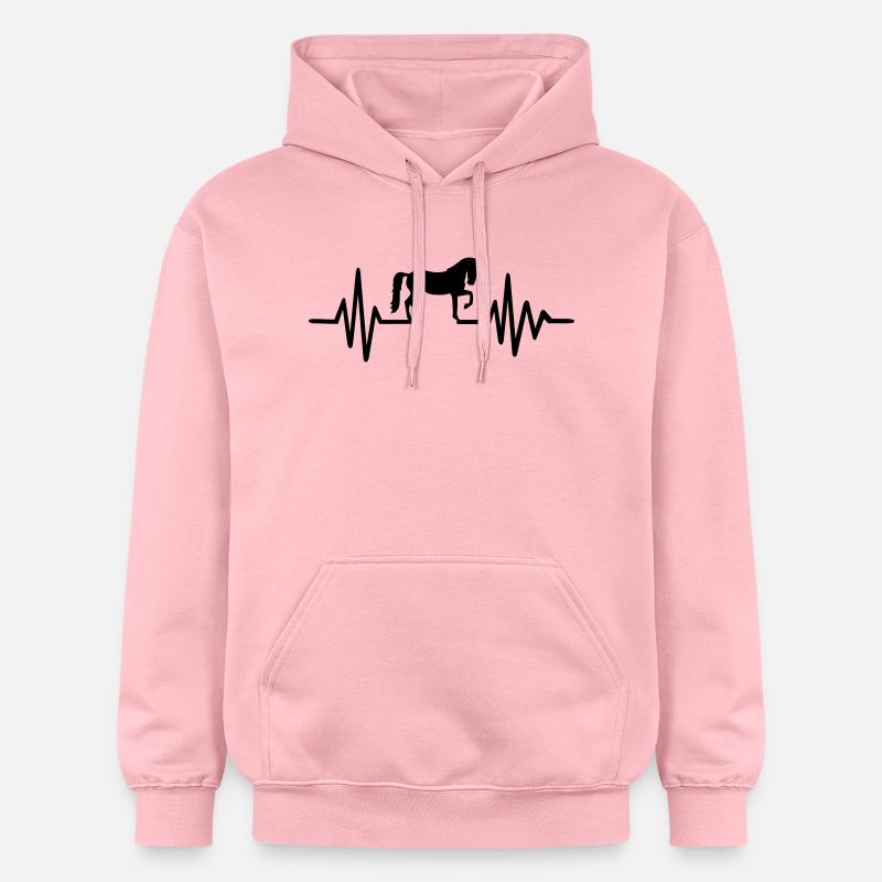 Cheval - Sweat à capuche Softstyle® Gildan Unisexe - rose clair