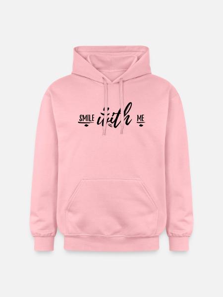 smile with me - Gildan Unisex Softstyle® Midweight Hoodie - Hellrosa