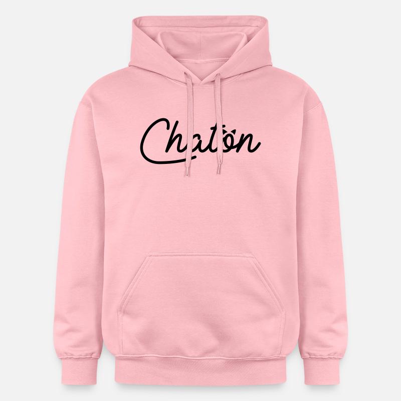 Chaton - Sweat à capuche Softstyle® Gildan Unisexe - rose clair
