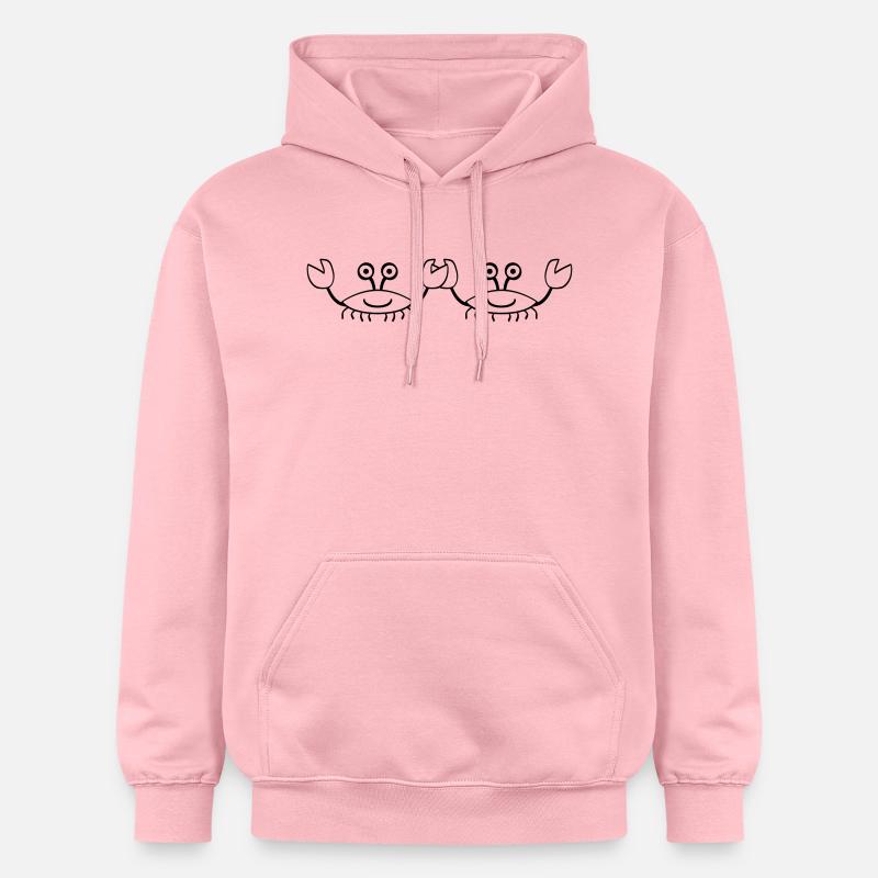Crabs - Sweat à capuche Softstyle® Gildan Unisexe - rose clair