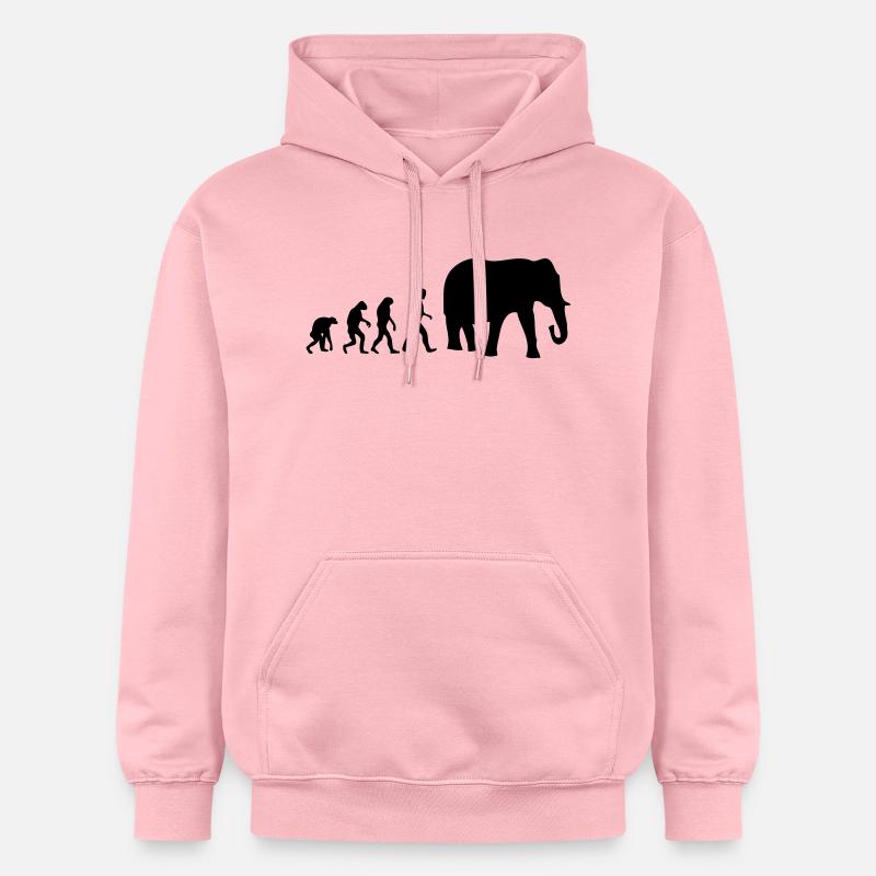 elefant evolution - Gildan Unisex Softstyle® Midweight Hoodie - light pink