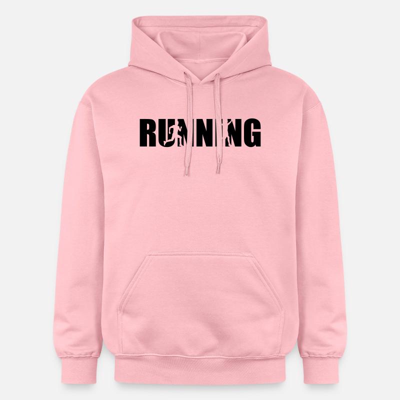 Running - Sweat à capuche Softstyle® Gildan Unisexe - rose clair