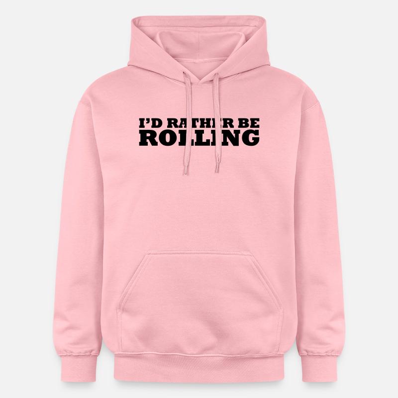 I'd rather be rolling - Sweat à capuche Softstyle® Gildan Unisexe - rose clair
