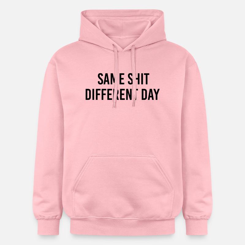 Same Shit different day - Sweat à capuche Softstyle® Gildan Unisexe - rose clair