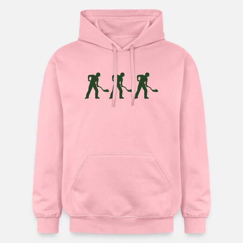 Ouvrier du bâtiment 3 - Sweat à capuche Softstyle® Gildan Unisexe - rose clair