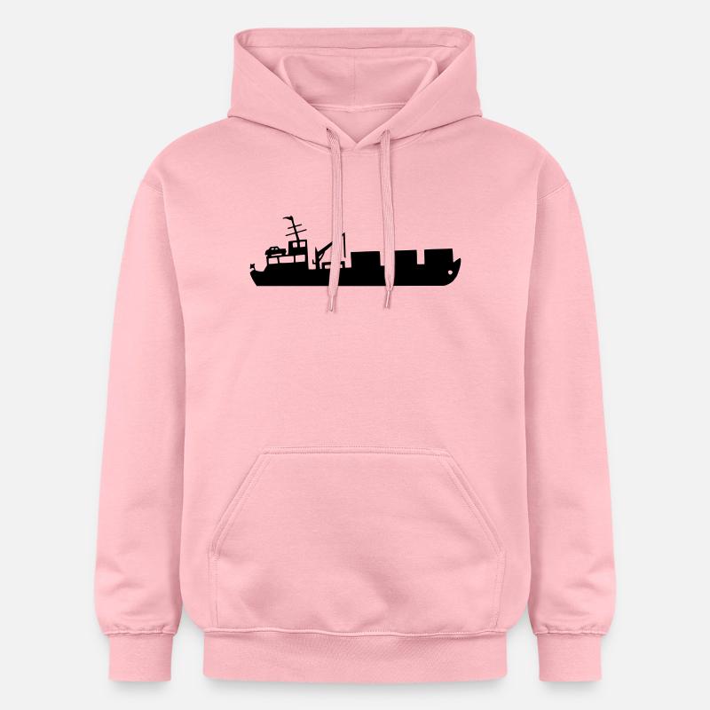 Bateau, cargo, porte-conteneurs - Sweat à capuche Softstyle® Gildan Unisexe - rose clair