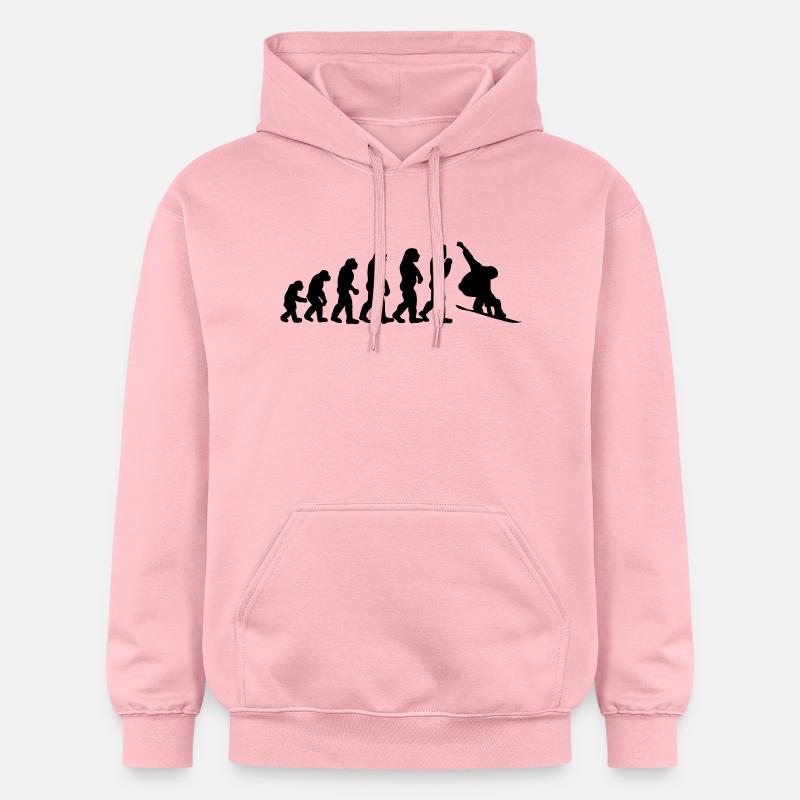 évolution de surf des neiges - Sweat à capuche Softstyle® Gildan Unisexe - rose clair