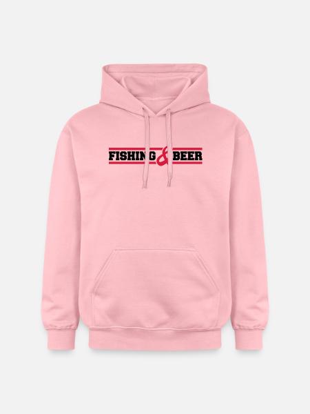 fishing_and_beer_c2 - Gildan Unisex Softstyle® Midweight Hoodie - light pink